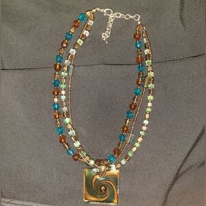 Beaded Statement Piece Necklace